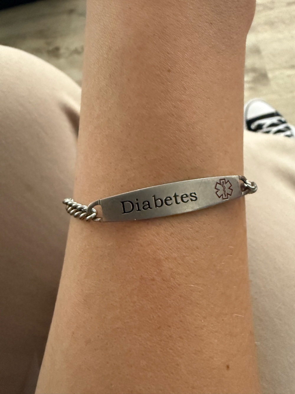 Silver Tone Medical Alert‎ Bracelet Unisex